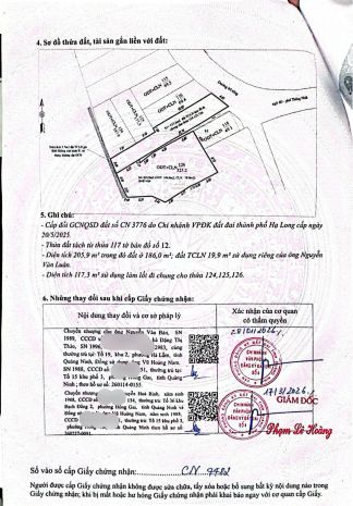 Cần bán nhanh 205,9m2 đất ngõ bà mít  hà trung, hạ long 7732739