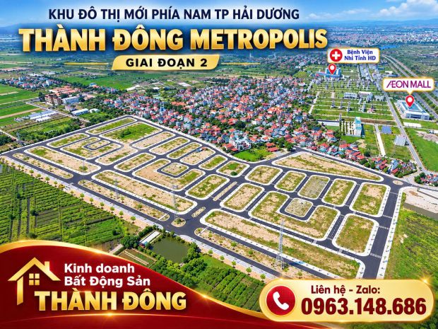 Sở hữu ngay đất nền dự án thành đông metropolis chỉ từ 3 tỷ 7733834