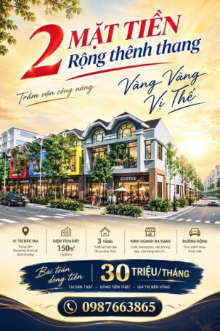 Fiesta central bình dương  shophouse 2 mặt tiền, 4,6 tỷ 7734147