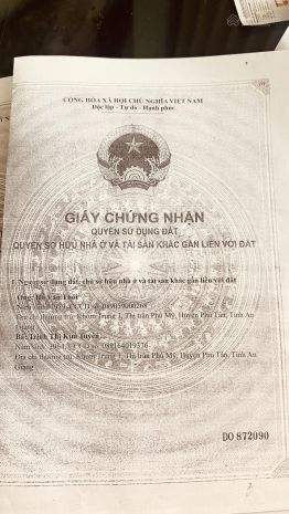 Chính chủ bán gấp 1000m2 đất sẵn sổ 2 mặt tiền tại hòa 7734866