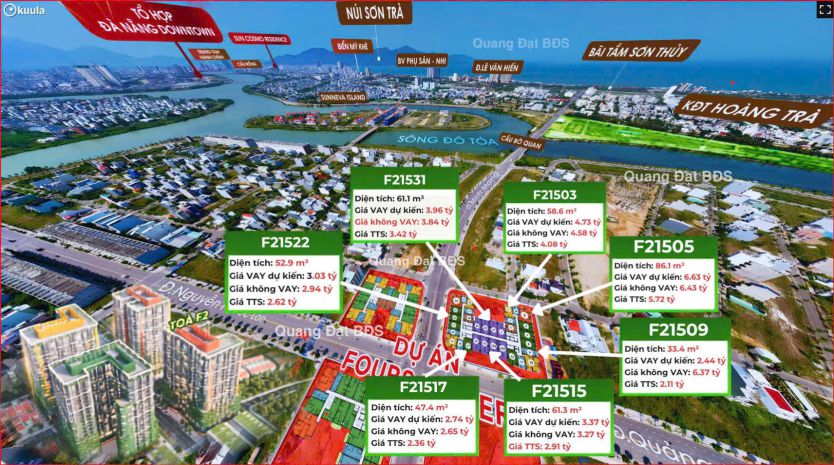 Căn hộ 2 tỷ fours tower view biển nam đà nẵng 7737481