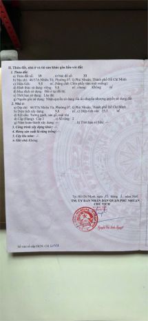 Hot hot chính chủ cần nhà tại phường 7, quận phú nhuận, tp 7737549