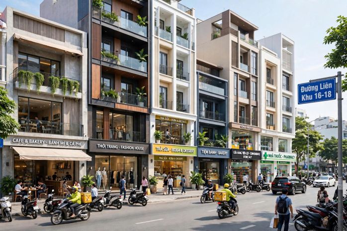 Mặt tiền đường 16m  ngộp bank - bán nhà mặt tiền liên 7738463