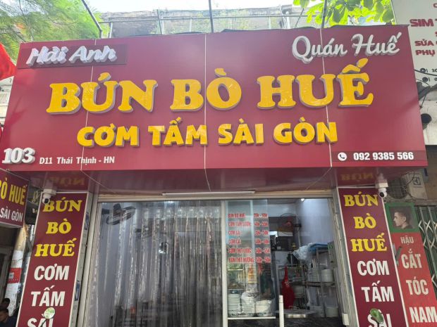 Sang nhượng quán bún bò huế  cơm tấm sài gòn tại thái 7738666