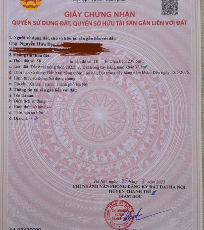 Chính chủ bán đất đẹp vĩnh quỳnh, thanh trì - mặt tiền hơn 7740822