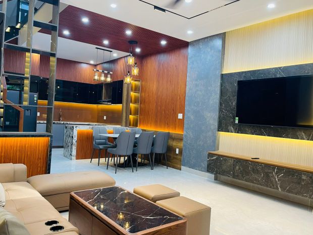 Nhà 3 tầng full nội thất khu đô thị hòa xuân - đường thanh 7743185