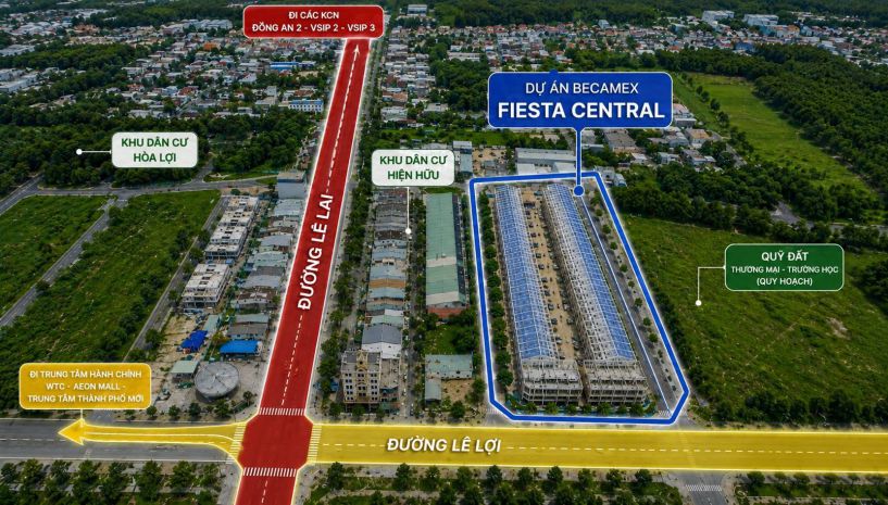 Fiesta central  nhà phố 2 mặt tiền khan hiếm tại trung tâm 7743337