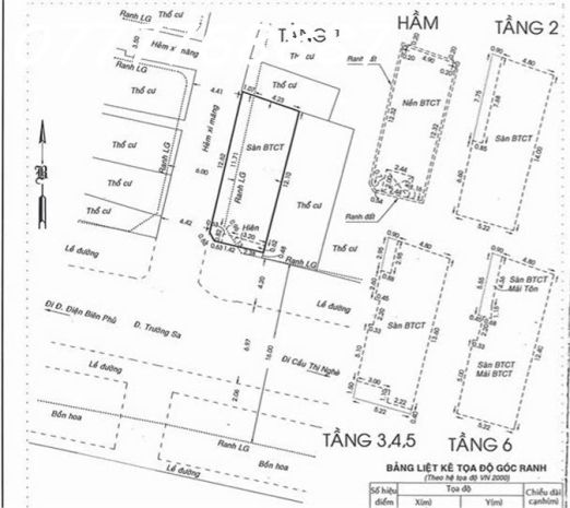 Góc 2mt trường sa bình thạnh. hầm 6 tầng view sông quận 1 7743543