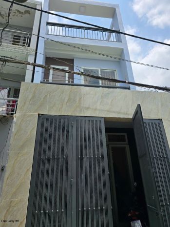 Bán nhà mới 3 tầng gần cầu sắt an phú đông, 64m², hẻm ô tô, 7748132