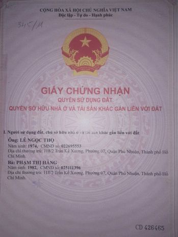 Bán nhà bình thạnh - ngang hơn 4m  1 trệt 2 lầu  sânthượng 7748349