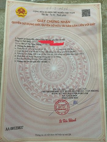 Đất đẹp  giá tốt  cần bán nhanh đất thổ cư, ea kao, buôn 7749237