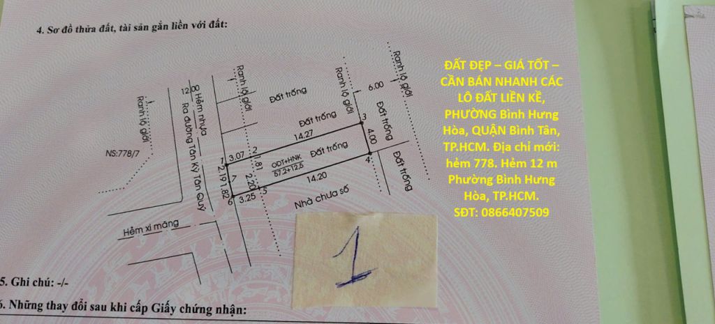 Đất đẹp  giá tốt  cần bán nhanh các lô đất liền kề, 7751900
