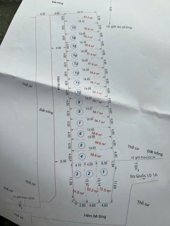 Hàng hiếm q12  trọn khu 17 nền, pháp lý  hạ tầng hoàn 7753591