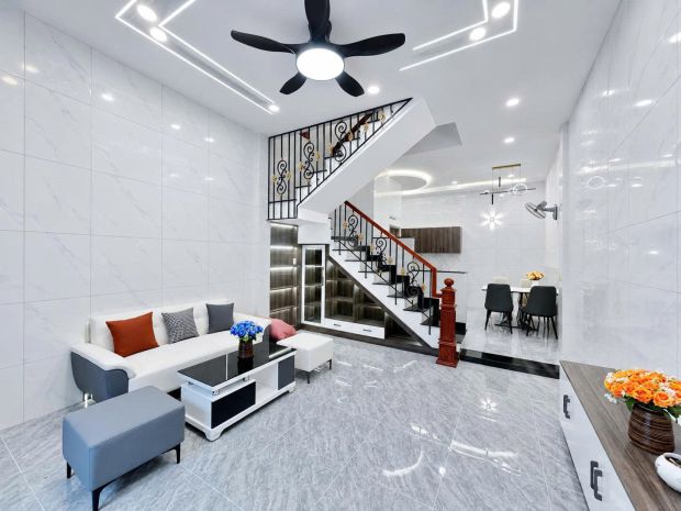 Nhà 2 tầng  gần 60m²  ngang gần 5m  hẻm ô tô  1 phút hà 7754361