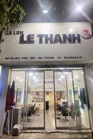 Sang nhượng salon tóc  giá cực tốt tại phú tân, thủ dầu 7754650