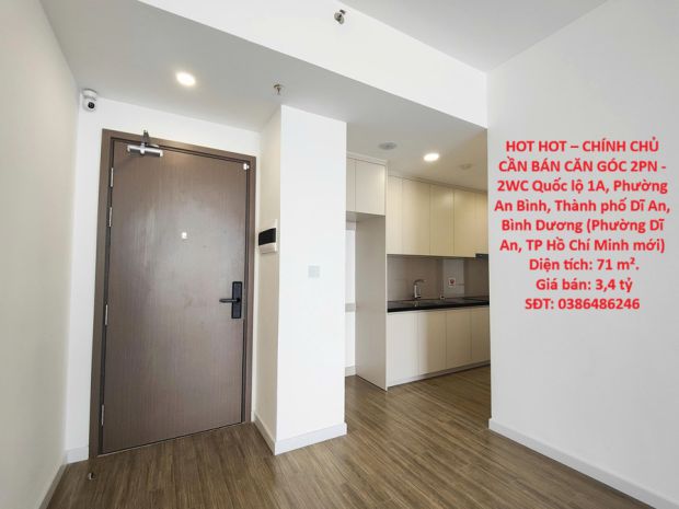 Hot hot  chính chủ cần bán căn góc 2pn - 2wc, dĩ an, đầu 7756264