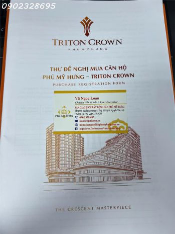 Căn hộ hồ bán nguyệt phú mỹ hưng - triton crown phú mỹ hưng 7759574