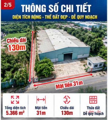 Kho xưởng đường 87 tân phú trung củ chi 5366m2 giá 35 tỷ 7759846
