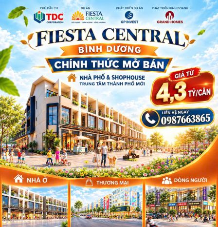 Fiesta central bình dương   cđt becamex chính thức mở bán 7761487