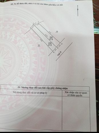 Bán đất đức giang 50m 7 tỷ ô tô qua nhà,sỏ đỏ long biên 7765149