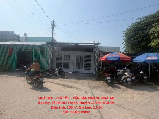 Nhà đẹp  giá tốt  cần bán nhanh nhà tại ấp chợ, xã phước 7765412