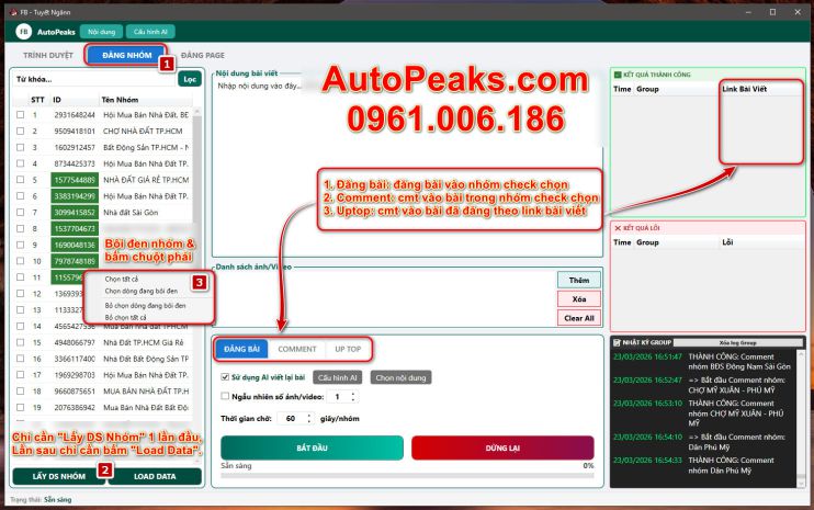 Fb autopeaks  zalo autopeaks: giải pháp tự động hóa 7765823