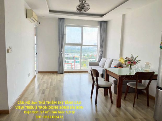 Căn hộ 2pn thủ thiêm sky tầng cao view triệu  trọn dòng 7765872