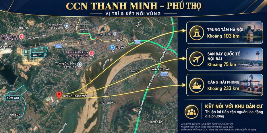 Bán đất công nghiệp ccn thanh minh phú thọ - chính chủ bán 7769050