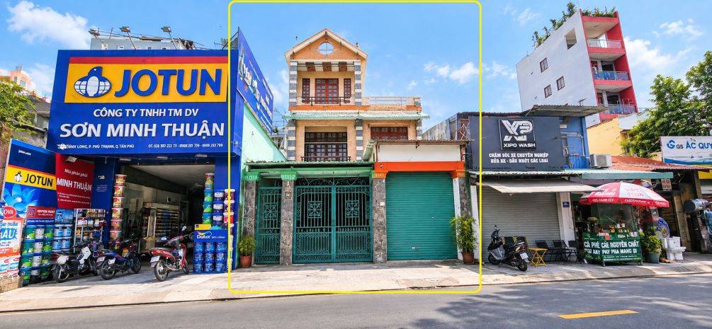 Cho thuê nhà mặt tiền bình long 261m², 3tầng-ngang 9m - gần 7769719