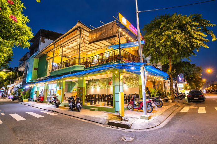 Cho thuê nhà 2 mặt tiền hiền vương  80m², 2tầng - đối diện 7773120