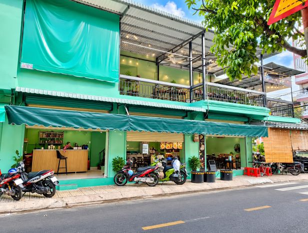 Cho thuê nhà 2 mặt tiền hiền vương  80m², 2tầng - đối diện 7773121