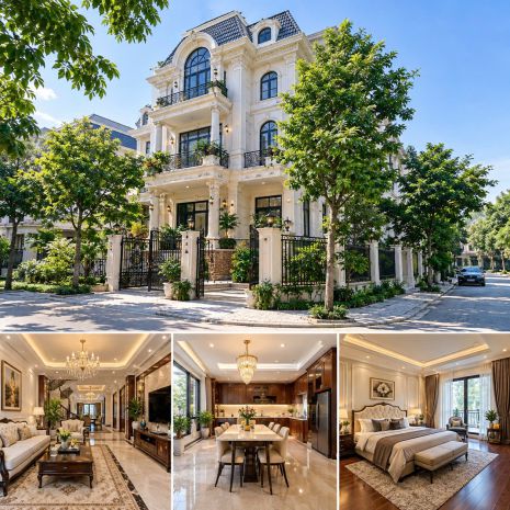Biệt thự liền kề mỹ đình sông đà  195m²  mt 9m  4 tầng 7773747