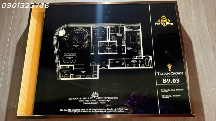 Bảng giá căn 2 phòng ngủ 87m2: từ 19,5 tỷ có ô đậu xe định 7774359