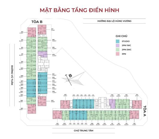Cc cần nhượng căn vic grand square 2pn 2wc, 73m2, 3,2 tỷ, 7775667