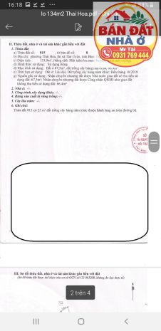 Chính chủ bán đất và nhà cấp 4 mặt tiền đt743c 7775711