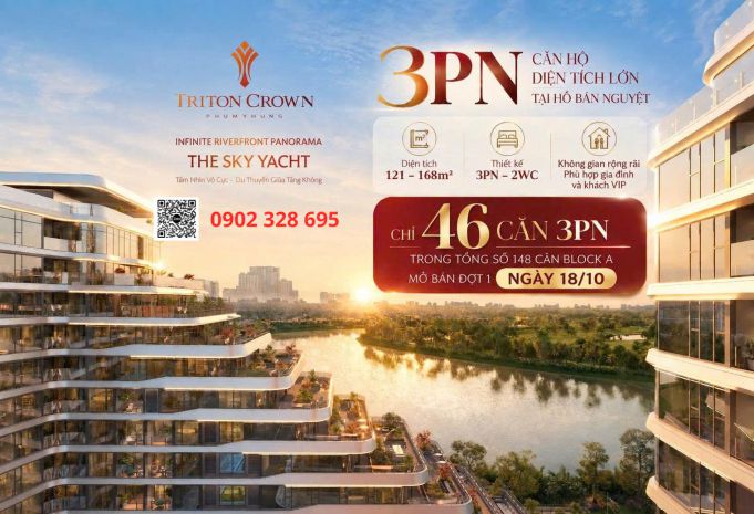 Căn hộ 3pn tại triton crown phú mỹ hưng có giá bán ntn 7775836