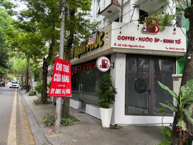 Cho thuê nhà 2 mặt tiền  55 trần nguyên đán, định công 7777339