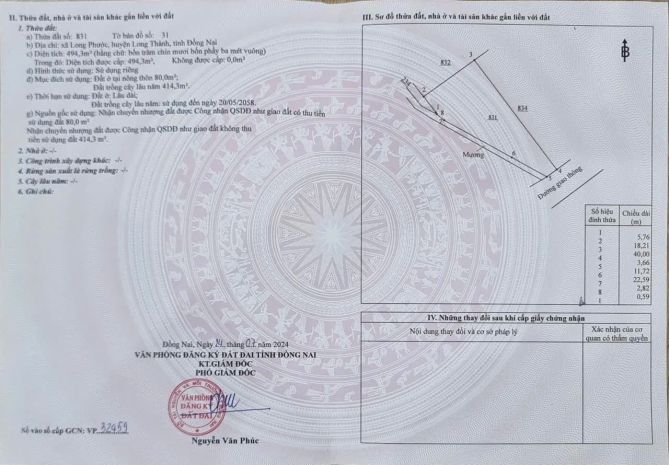 Chính chủ bán đất gần sân bay long thành  2 mặt tiền, có 7778480