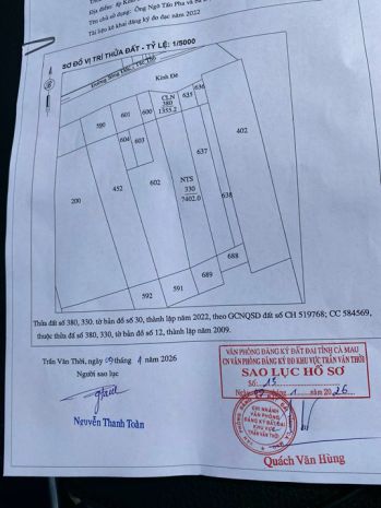 Hot hot  chính chủ cần bán đất vị trí đẹp  tại xã khánh 7782096
