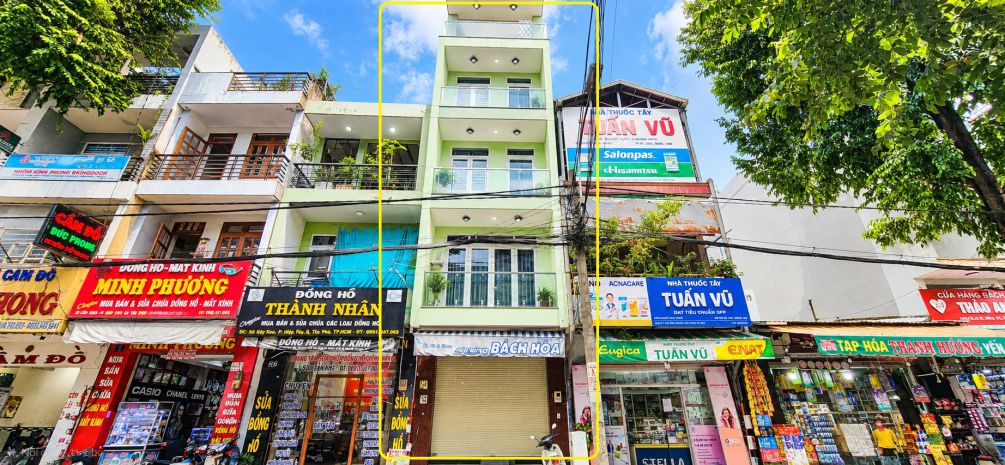 Cho thuê nhà mặt tiền ngay chợ hiệp tân 64m², 5tầng, 7783461
