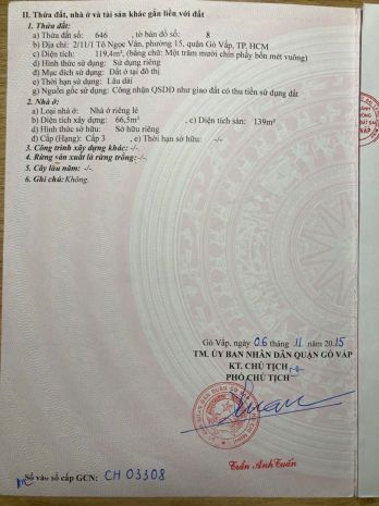 Bán đất tặng nhà cấp 3  ngang 6m, nở hậu 9m  giá 10,5 tỷ, 7788512