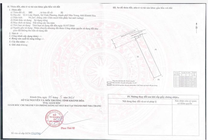 Giảm giá chốt nhanh  đất vĩnh phương, bắc nha trang  chỉ 7788813