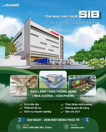 Cho thuê kho xưởng tòa nhà sib  searee, kcn hòa khánh - đà 7794890