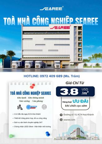 Cho thuê kho xưởng tòa nhà sib  searee, kcn hòa khánh - đà 7794893