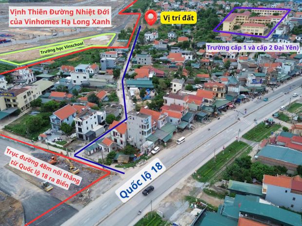 2 tỷ đầu tư đất đại yên  gần vin hạ long xanh 7795623