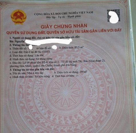 Nhà 3 tầng mt đường bàu năng 1- gần lý thái tông 7796945