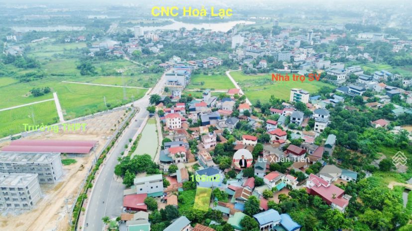 Bán lô góc 166m2 full thổ xây trọ ngay tại tân xã hòa lạc, 7797771