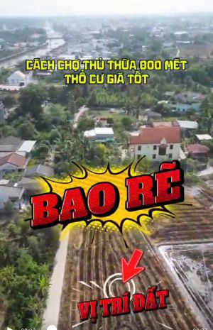 2 lô chính chủ - thổ cư giá tốt tại tt thủ thừa, huyện thủ 7799101