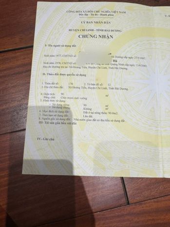 Hot cần bán nhanh lô đấtvị trí đắc địa tại huyện chí linh, 7800488