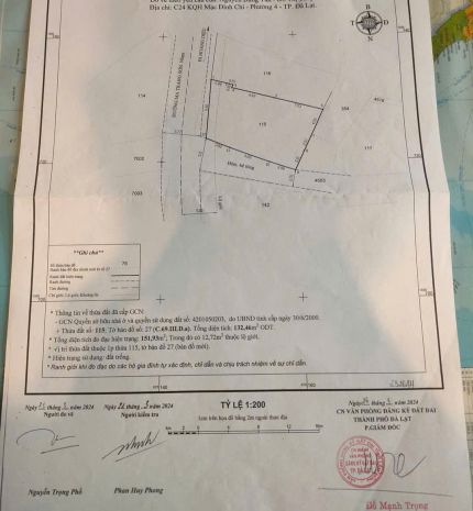 Bán đất trung tâm đà lạt, đường ma trang sơn, p.5, lô góc 2 7800997